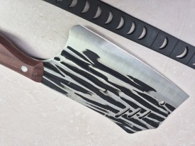Cuchillo cocina mango madera